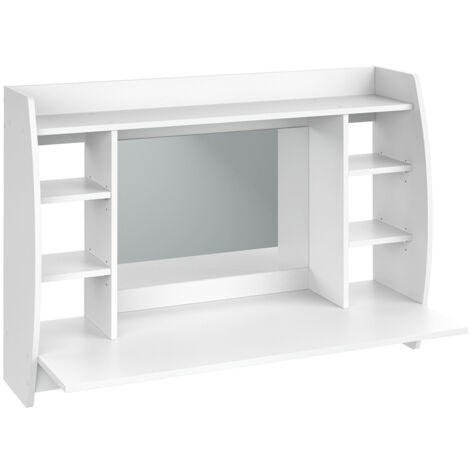 Relaxdays Organizer Trucchi con 4 Cassetti, Portatrucchi Organizzatore da  Bagno, per Rossetti, Smalti Gioielli, Bianco