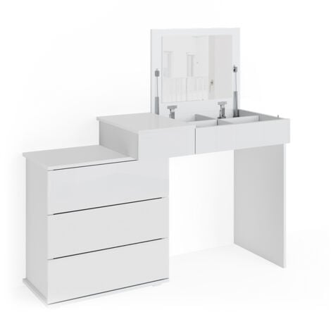 Tavolo da toeletta Lotos, Bianco, 117.4 cm, Vicco