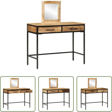 Tavolo da trucco con cassetto -  Tavolo da Trucco con cassetto Marrone 100 x 40 x 120 cm