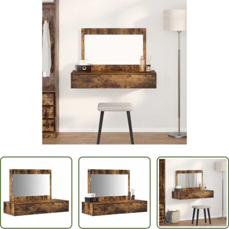 Tavolo da trucco in legno -  Tavolo da Trucco Marrone 100 x 40 x 70 cm Legno multistrato
