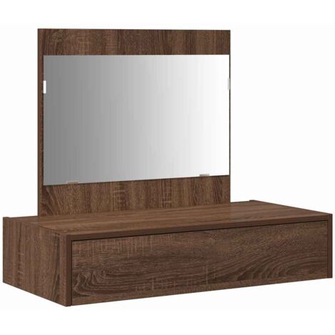 Tavolo da Trucco Marrone 83 x 40 x 70 cm Legno multistrato vidaXL