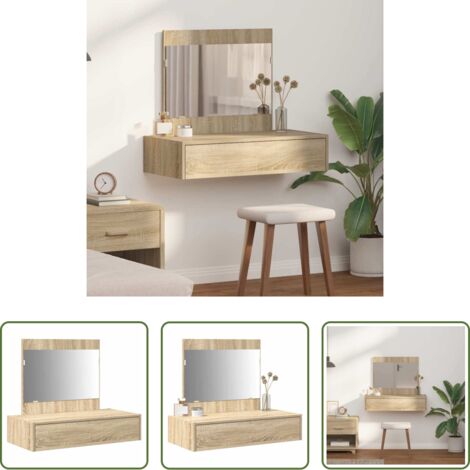 Tavolo da trucco marrone -  Tavolo da Trucco Marrone 83 x 40 x 70 cm Legno multistrato