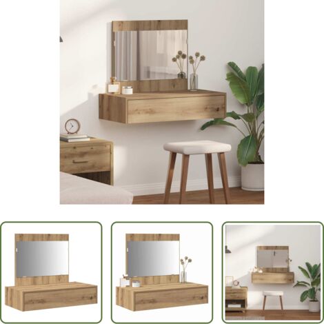 Tavolo da trucco marrone -  Tavolo da Trucco Marrone 83 x 40 x 70 cm Legno multistrato