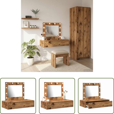 Tavolo da trucco moderno -  Tavolo da Trucco Marrone 83 x 40 x 70 cm Legno multistrato
