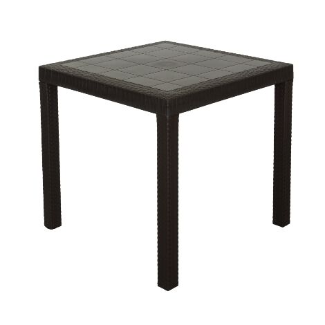 TAVOLO DALLAS 80X80XH74CM MARRONE
