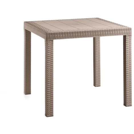 TAVOLO DALLAS 80X80XH74CM TAUPE