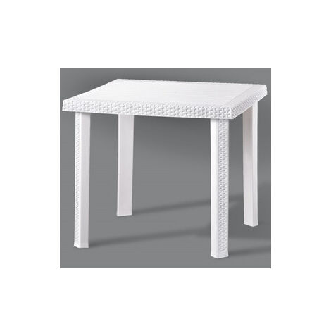 Tavolo Dimaplast figaro rattan bianco