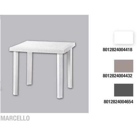 Tavolo Dimaplast figaro rattan taupe