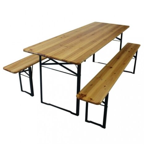 Tavolo e Panche Birreria 220x70 cm per Feste e Sagre