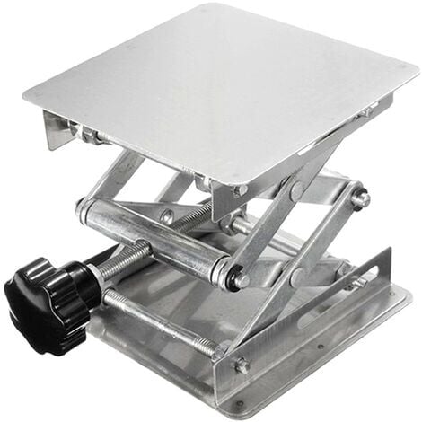 Tavolo elevatore da laboratorio Piattaforma di sollevamento da laboratorio in acciaio inossidabile Sollevatore da laboratorio regolabile 45-150 mm Supporto di sollevamento da laboratorio 100 mm x 100 