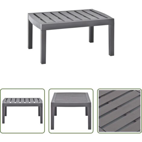Tavolo esterno -  Tavolo da Giardino Moca 78x55x38 cm in Plastica