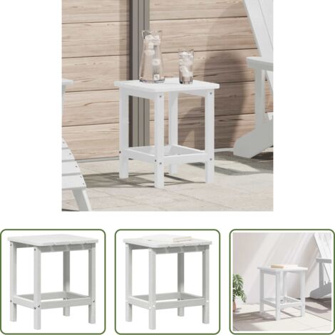Tavolo esterno -  Tavolo laterale Bianco 38 x 38 x 46 cm Polietilene