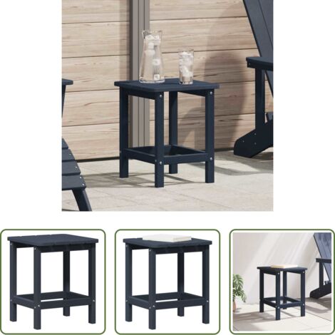 Tavolo esterno -  Tavolo laterale Blu navy 38 x 38 x 46 cm Polietilene