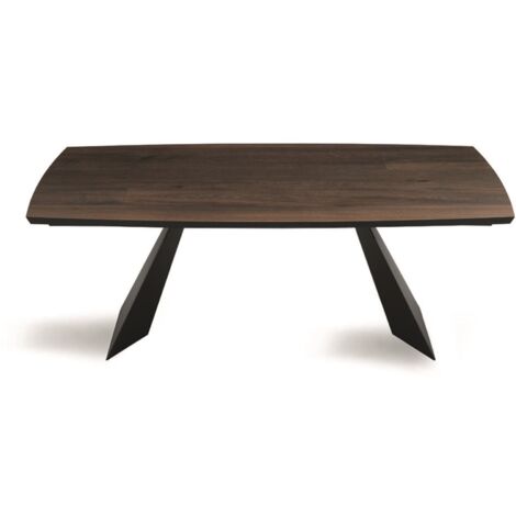 Tavolo fisso 160 cm con piano in Rovere Termico GILMOUR