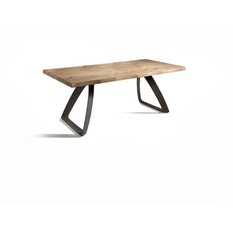 Tavolo Fisso 160x90x76 cm in Rovere Impiallacciato Bridge Naturale