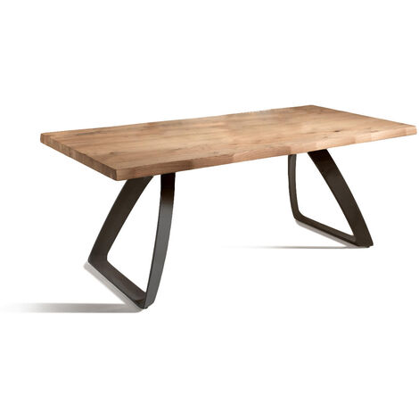 Tavolo Fisso 200x100x76 cm In Rovere  Bridge  Naturale