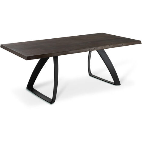 Tavolo Fisso 200x100x76 cm in Rovere Termocotto Bridge  Naturale