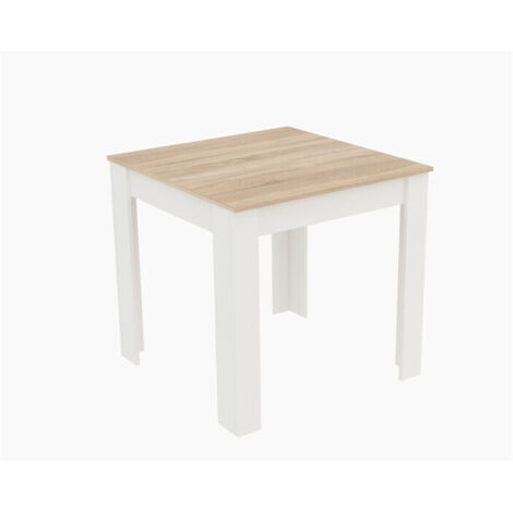 TAVOLO FISSO CM 80X110XH.75 ROVERE/BIANCO- 1,0 pz