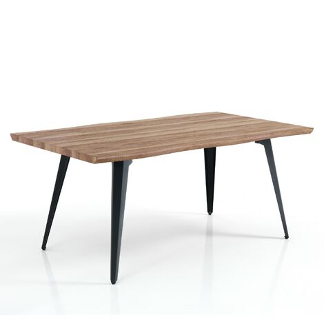 Tavolo fisso effetto legno finitura rovere cm. H.74 x P.90 x L.160