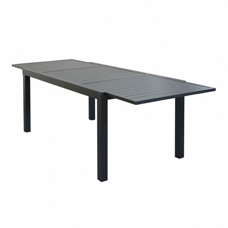 Tavolo Formentera 160/240x90x75 h cm in Alluminio Antracite