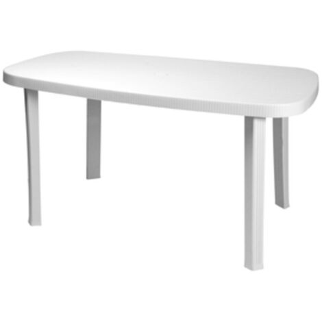 TAVOLO GARDEN OTELLO 136X82XH72CM BIANCO