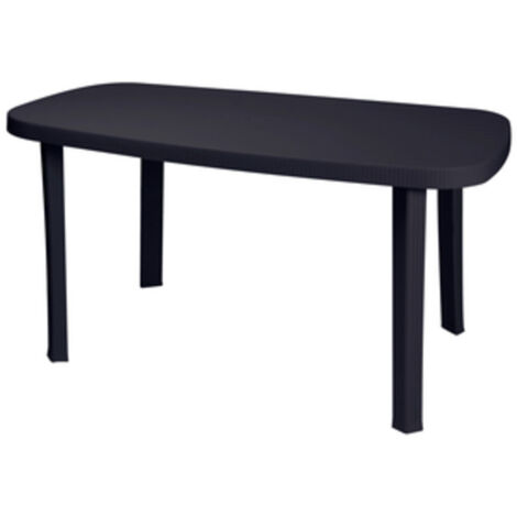 TAVOLO GARDEN OTELLO CM.136x82X72H ANTRACITE  1 PZ