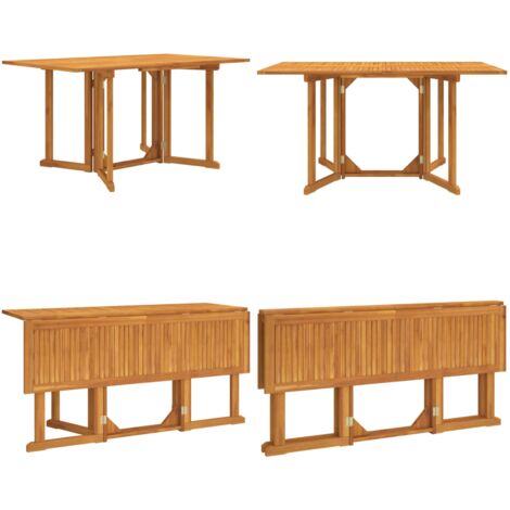 Tavolo Giardino Pieghevole a Farfalla 150x90x75cm Massello Teak - Tavolo pieghevole - Tavolo in teak