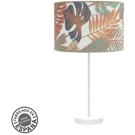 Tavolo grande etiopia 1xe27 bianco/stampa 62,5x30x30 cm