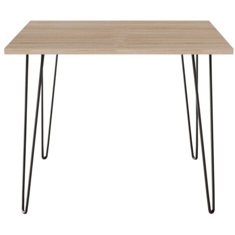 Tavolo HAIRPIN 90 x 90 cm per cucina, soggiorno, sala da pranzo Sonoma Oak