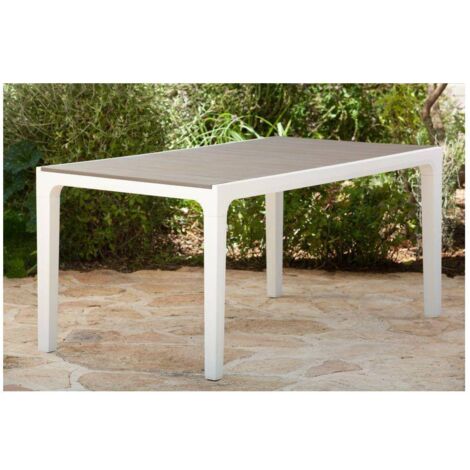 TAVOLO HARMONY 160X90X74CM BIANCO/CAPPUCCINO
