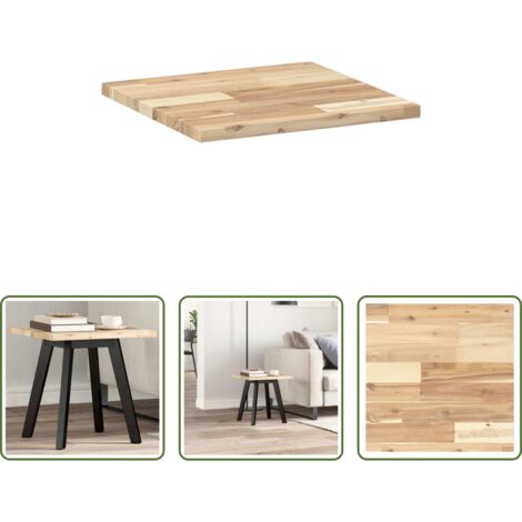 Tavolo in acacia -  Piano Tavolo Quadrato 40x40x2 cm in Legno Massello di Acacia