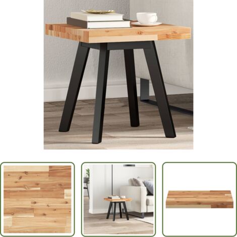 Tavolo in acacia -  Piano Tavolo Quadrato 40x40x4 cm in Legno Massello di Acacia