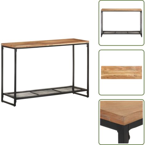 Tavolo in acacia - vidaXL Tavolo Consolle 110x35x75 cm in Legno Massello di Acacia -