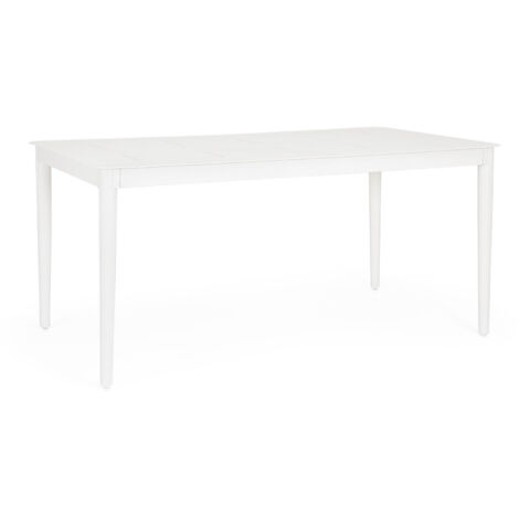 Tavolo in Alluminio con prolunga automatica 160X90 Bianco