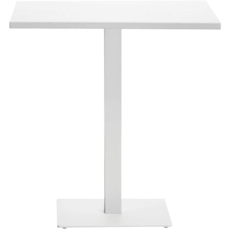 Tavolo in Alluminio per Bar, Pizzerie, Ristoranti, 70x70 cm, Bianco