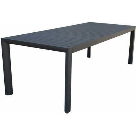 Tavolo in alluminio per esterno allungabile 135/180x70x76 BOSTON -  Black