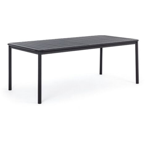 Tavolo in alluninio bizzotto rodrigo 202x100cm antracite wg21