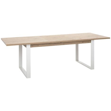 Tavolo in legno allungabile "Mundi" per interno arredamento cucina e soggiorno 180/240 cm