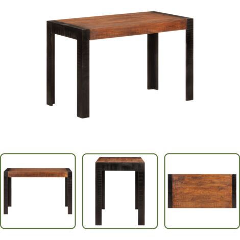 Tavolo in legno massello -  Tavolo da Pranzo ambra 120x60x76 cm in Legno Massello di Mango