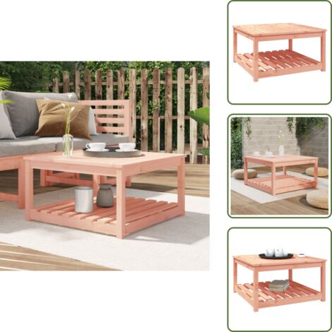 Tavolo in legno massello - vidaXL Tavolo da Giardino 82,5x82,5x45 cm in Legno Massello di Douglas - Tavolo in Douglas