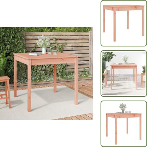 Tavolo in legno massello - vidaXL Tavolo da Giardino 82,5x82,5x76 cm in Legno Massello di Douglas - Tavolo da esterno