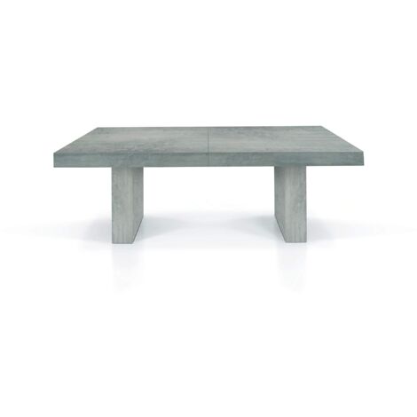 Tavolo in legno nobilitato beton allungabile 160x90 cm - 410x90 cm