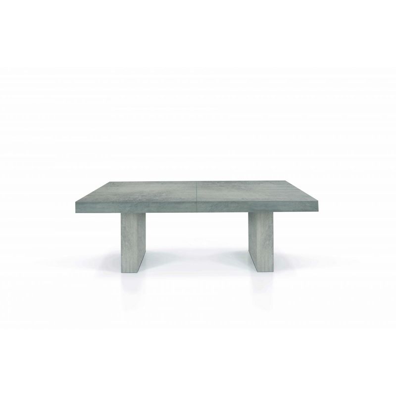 Tavolo in legno nobilitato beton allungabile 160x90 cm - 410x90 cm - Grigio