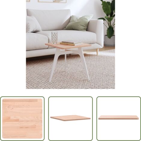 Tavolo in legno -  Piano per Tavolo 40x40x1,5 cm Quadrato Legno Massello di Faggio