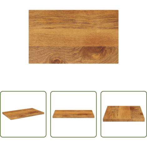 Tavolo in legno -  Piano per Tavolo 60x20x3,8 cm Rettangolare Legno Massello Mango