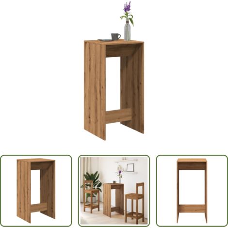 Tavolo in legno -  Tavolo Bar Rovere Artigianale 51x50x103,5 cm Legno Multistrato