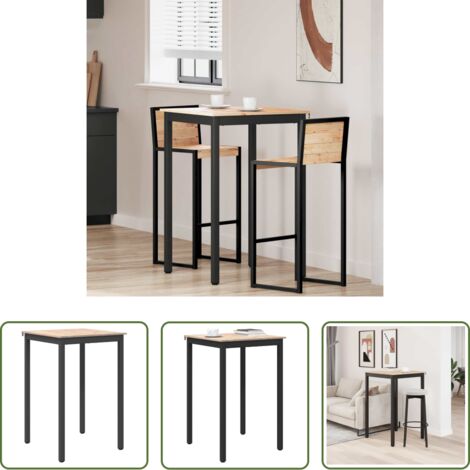 Tavolo in legno -  Tavolo da bar Naturale 70 x 70 x 105 cm Pino massello