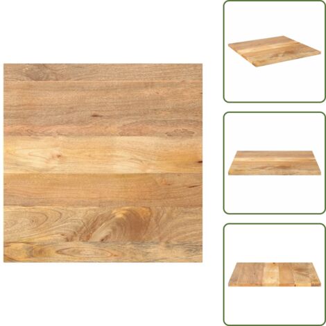 Tavolo in mango - vidaXL Piano per Tavolo 80x80x2,5 cm Quadrato Legno Massello di Pino - Piano in legno massello