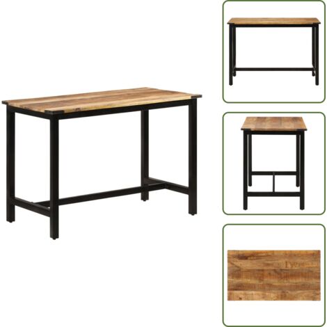 Tavolo in mango - vidaXL Tavolo da Pranzo 110x60x76 cm in Legno Massello di Mango -