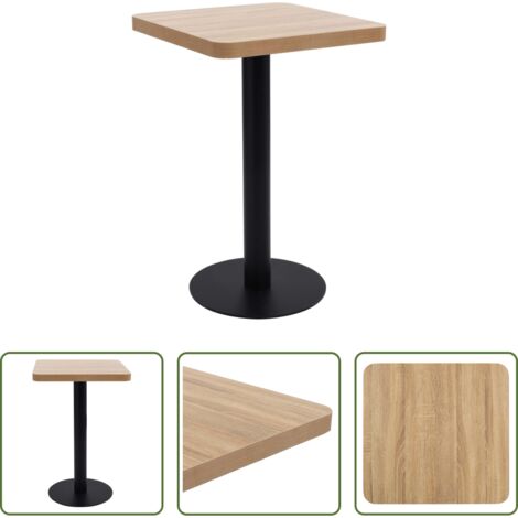 Tavolo in mdf -  Tavolo da Bistrot Marrone Chiaro 50x50 cm in MDF